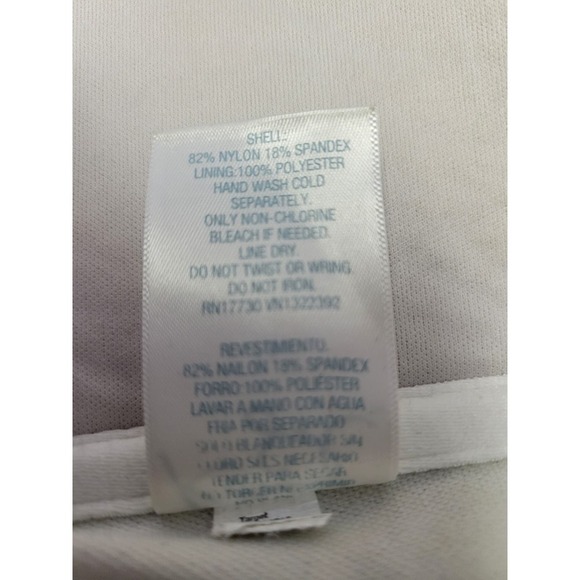 Kona Sol Swim Top Tankini Swimwear Geometric Blue M Strappy Shirt - Picture 9 of 10